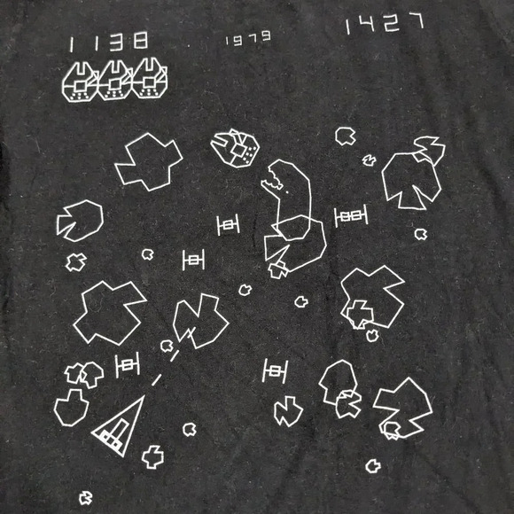 Star Wars Retro Arcade T-Shirt Size M Black all cotton - Picture 1 of 5